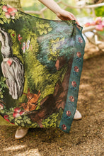 Load image into Gallery viewer, 'The Daydreamer' Scarf with Sleeping Beauty, Florals &amp; Rabbits - Market of Stars