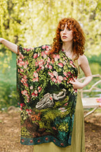 Load image into Gallery viewer, 'The Daydreamer' Scarf with Sleeping Beauty, Florals &amp; Rabbits - Market of Stars