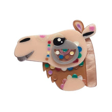 Load image into Gallery viewer, The Cautious Camel Brooch - Erstwilder x Pete Cromer