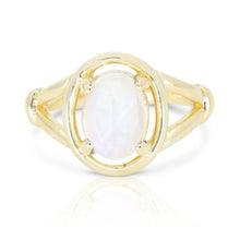 Load image into Gallery viewer, The Halo Moonstone Gold Ring - ToniMay