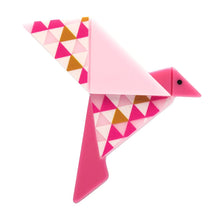 Load image into Gallery viewer, The Humming-Bird Brooch - Erstwilder Origami