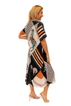Load image into Gallery viewer, Black Helen of Troy Horse Print Dress