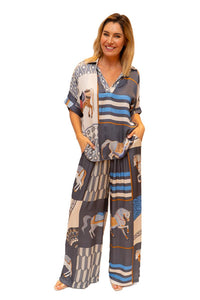 Light Grey Helen of Troy Horse Pants