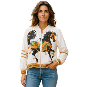 White Wild Horses Bomber