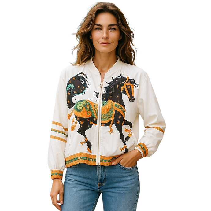 White Wild Horses Bomber