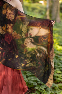 'The Messenger' Scarf with Joan of Arc Print - Market of Stars