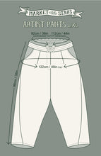 Load image into Gallery viewer, 'The Mythmaker' Linen Cropped Artist Pants - Market of Stars