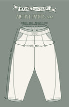 Load image into Gallery viewer, 'The Mythmaker' Linen Cropped Artist Pants - Market of Stars
