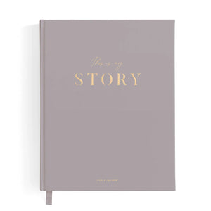 'This Is My Story' Memoir Journal Grey