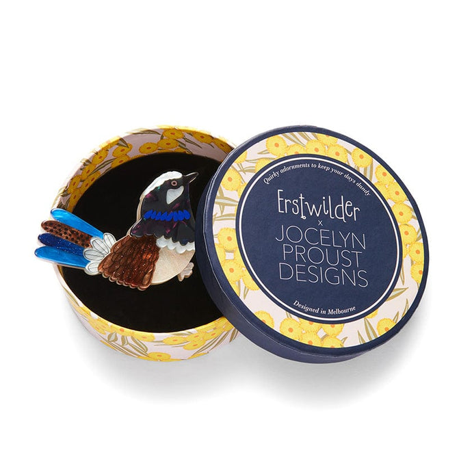Thunderbolt of Cobalt Brooch - Erstwilder x Jocelyn Proust