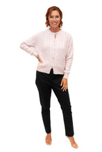 Load image into Gallery viewer, Light Pink Tobi Cashmere Mix Cable Knit Cardigan