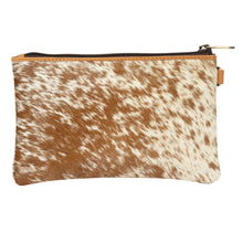 Load image into Gallery viewer, Small Tan Toronto Cowhide Clutch