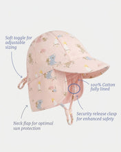 Load image into Gallery viewer, Blossom Gumnut Babies Arcadia Flap Cap - Toshi