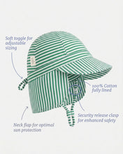Load image into Gallery viewer, Pistachio Mini Flap Cap - Toshi