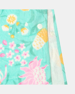 Waratah Mint Paradise Hooded Towel - Toshi