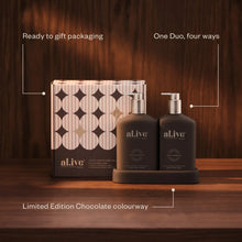 Load image into Gallery viewer, Vanilla Cream &amp; Tonka Bean Transformative Wash &amp; Lotion Duo - al.ive body