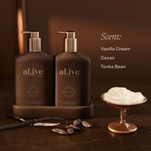 Load image into Gallery viewer, Vanilla Cream &amp; Tonka Bean Transformative Wash &amp; Lotion Duo - al.ive body