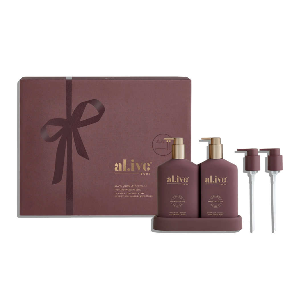 Sweet Plum & Berries Transformative Wash & Lotion Duo - al.ive body