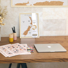 Load image into Gallery viewer, Desk New Zealand Map Travel Pin Board