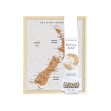 Load image into Gallery viewer, Desk New Zealand Map Travel Pin Board