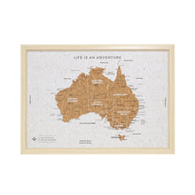 Load image into Gallery viewer, Small Australia Map Travel Pin Board