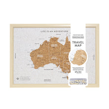Load image into Gallery viewer, Small Australia Map Travel Pin Board