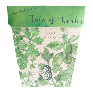 Trio of Herbs Gift of Seeds - Card