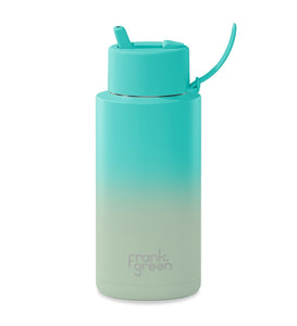 Bondi Bliss Ceramic Reusable Bottle 34oz/1L with Flip Straw Lid - Frank Green