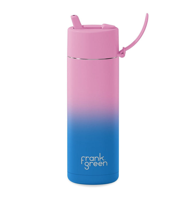 Wild Orchid Ceramic Reusable Bottle 20oz/595ml with Flip Straw Lid - Frank Green