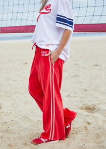 Red/Pink Urban Velour Pant - Hammill & Co
