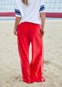 Red/Pink Urban Velour Pant - Hammill & Co