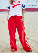 Load image into Gallery viewer, Red/Pink Urban Velour Pant - Hammill &amp; Co