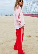 Load image into Gallery viewer, Pink/Red Urban Velour Sweat - Hammill &amp; Co