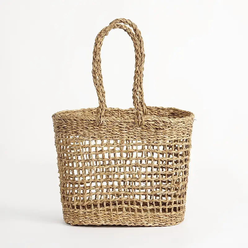 Umbria Open Weave Seagrass Tote