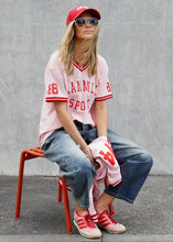 Load image into Gallery viewer, Pink '74 Hammill Sport' Mesh Tee - Hammill &amp; Co