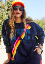 Load image into Gallery viewer, Navy Vintage Vibes Retro Sweat - Hammill &amp; Co