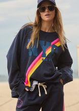 Load image into Gallery viewer, Navy Vintage Vibes Retro Sweat - Hammill &amp; Co