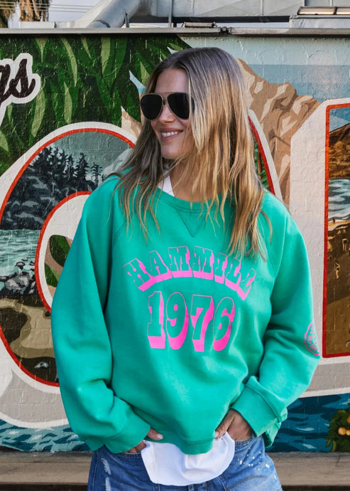 Washed Green 1976 Vintage Sweat - Hammill & Co