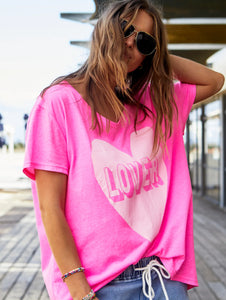 Hot Pink Lover Tee - Hammill & Co