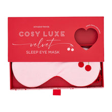Load image into Gallery viewer, Cherry Eye Mask Velvet Cosy Luxe