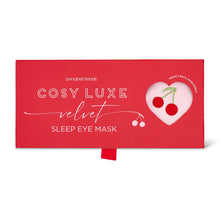 Load image into Gallery viewer, Cherry Eye Mask Velvet Cosy Luxe