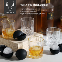 Load image into Gallery viewer, Viski Liquor Glass and Ice Sphere Box Set