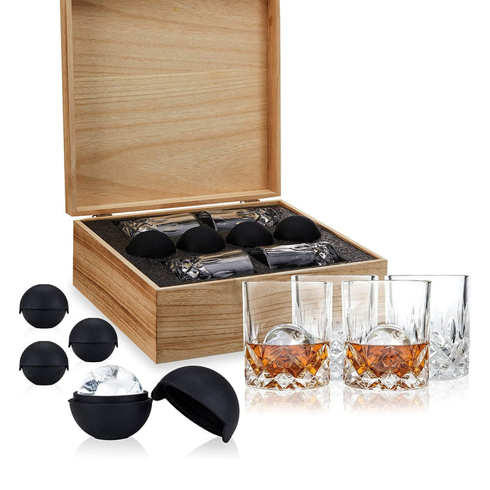 Viski Liquor Glass and Ice Sphere Box Set