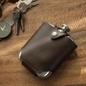 Viski Stainless Steel Flask and Traveling Case