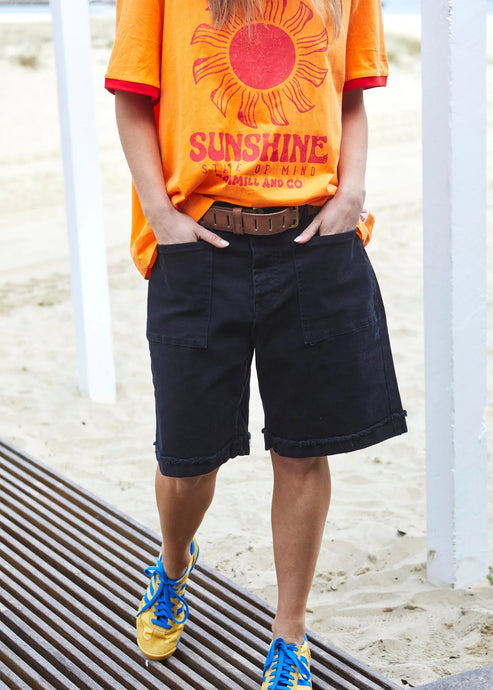 Black Weekend Stretch Short- Hammill & Co