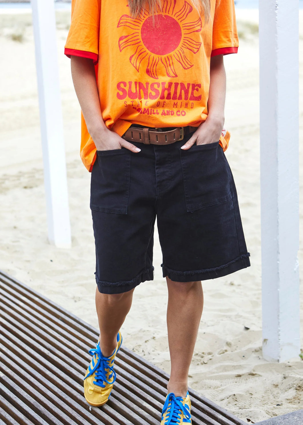 Black Weekend Stretch Short- Hammill & Co