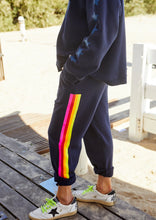 Load image into Gallery viewer, Navy Winter Vibes Retro Track Pant - Hammill &amp; Co