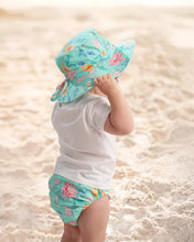 Load image into Gallery viewer, Waratah Mint Paradise Swim Nappy - Toshi