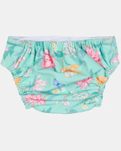 Load image into Gallery viewer, Waratah Mint Paradise Swim Nappy - Toshi