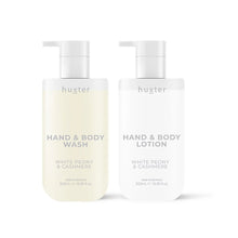 Load image into Gallery viewer, White Peony &amp; Cashmere Wash &amp; Lotion Duo